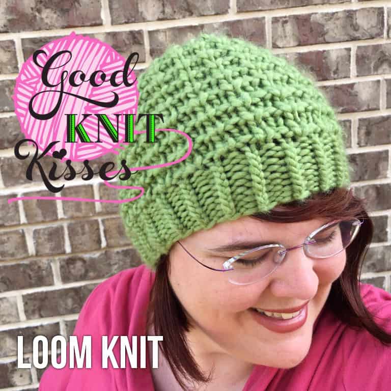 Easy Going Loom Knit Hat - GoodKnit Kisses